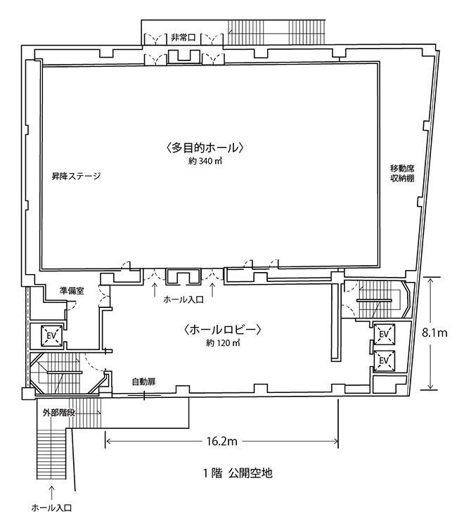 ホールレイアウト